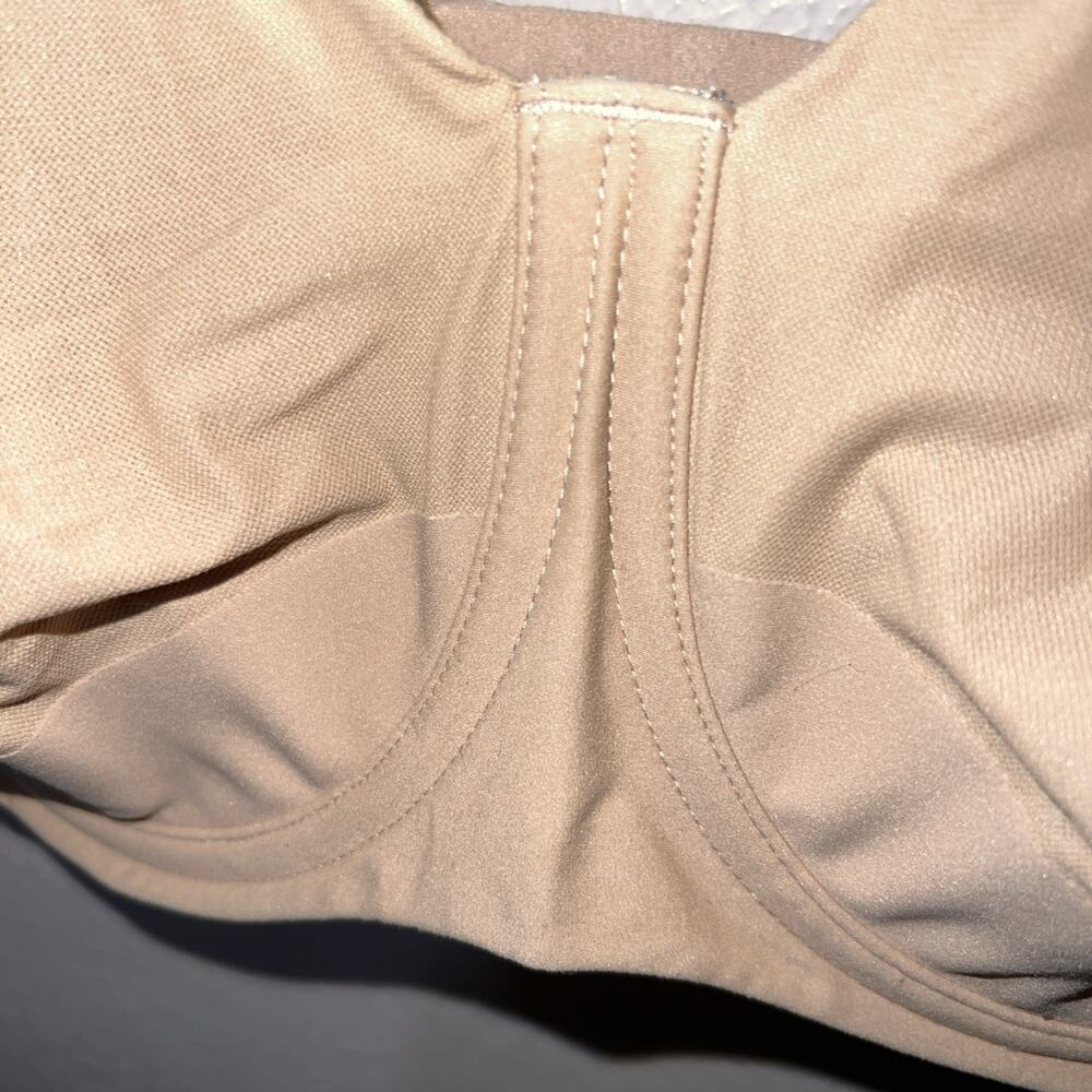 34G Wacoal Keep Your Cool Bra Underwire Bra Beige Seamless 855378 - Picture 3 of 12